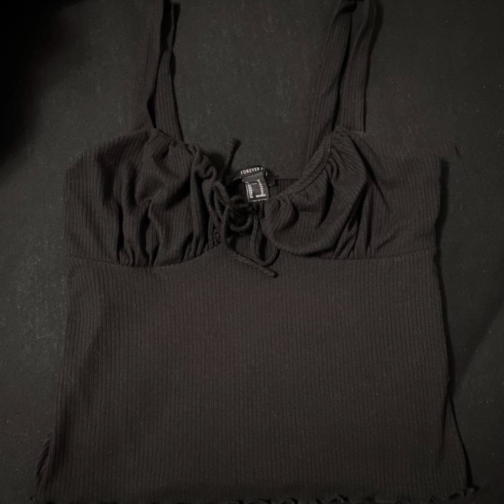 tie front bustier top